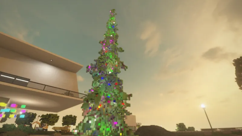 Посадка рождественских ёлок