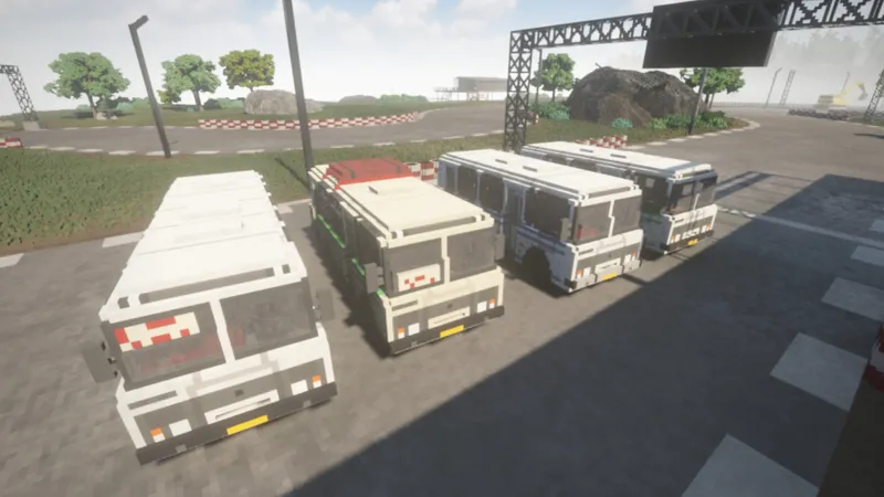 4 автобуса ПАЗ