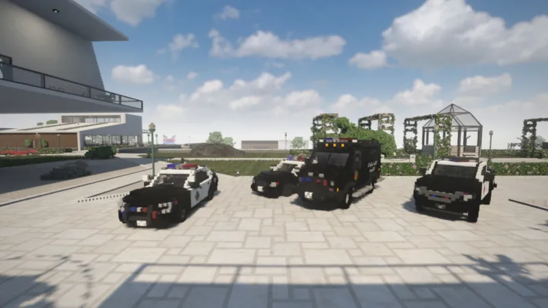 Автомобили NYPD и FDNY